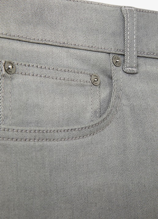 Reiss Picton slim fit jeans met gekleurde wassing - detail 2 lichtgrijs