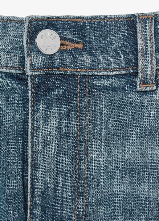 Reiss Picton slim fit jeans met medium wassing - detail 6 indigo