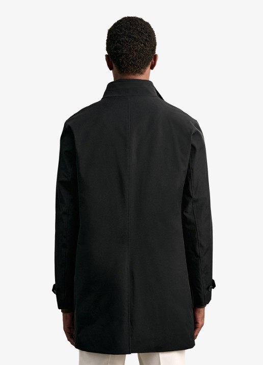 Reiss Player mantel met uitneembare voering  - achterkant 7 zwart