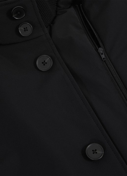 Reiss Player mantel met uitneembare voering  - detail 6 zwart