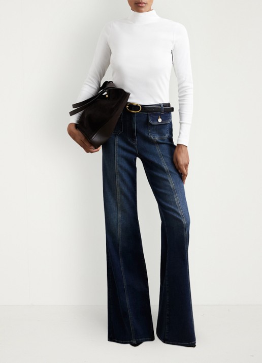 Reiss Polly longsleeve met stretch