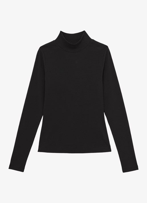 Reiss Polly longsleeve met stretch - voorkant 4 zwart
