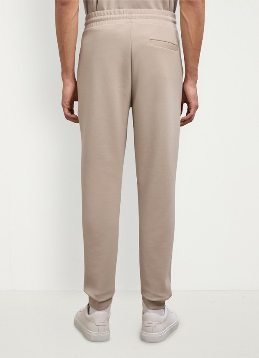 Reiss Premier Premium tapered fit joggingsbroek met steekzakken - achterkant beige