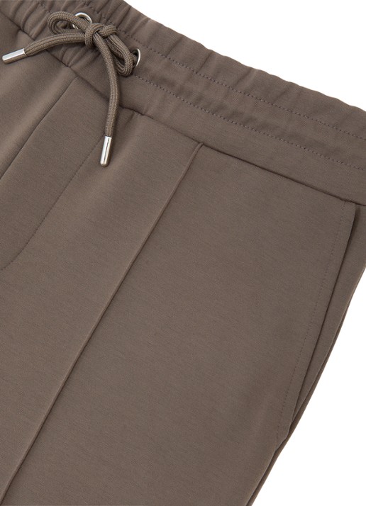 Reiss Premier Premium tapered fit joggingsbroek met steekzakken - detail 5 lichtbruin