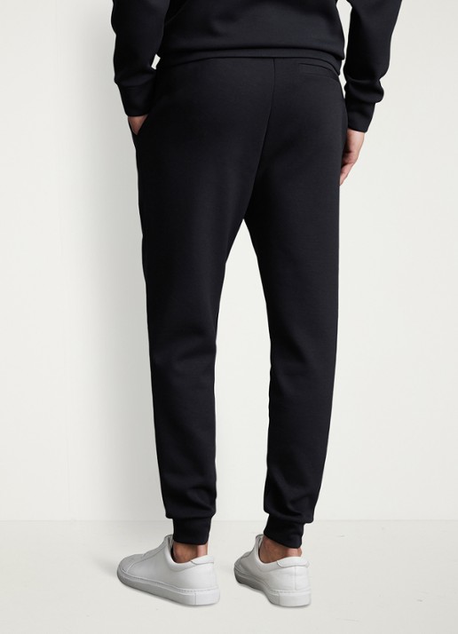 Reiss Premier tapered fit trainingsbroek met steekzakken - achterkant donkerblauw