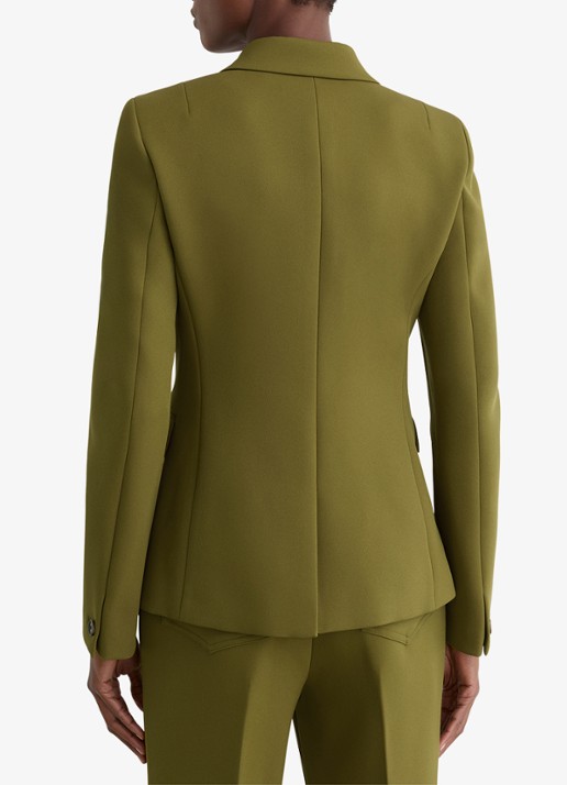Reiss Priya double-breasted blazer met klepzakken - achterkant groen