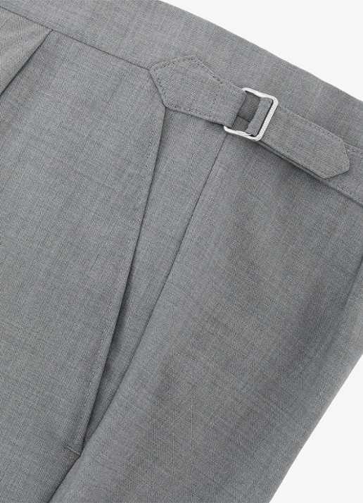 Reiss Promise Adjuster pantalon in wolblend met steekzakken - detail 6 lichtgrijs