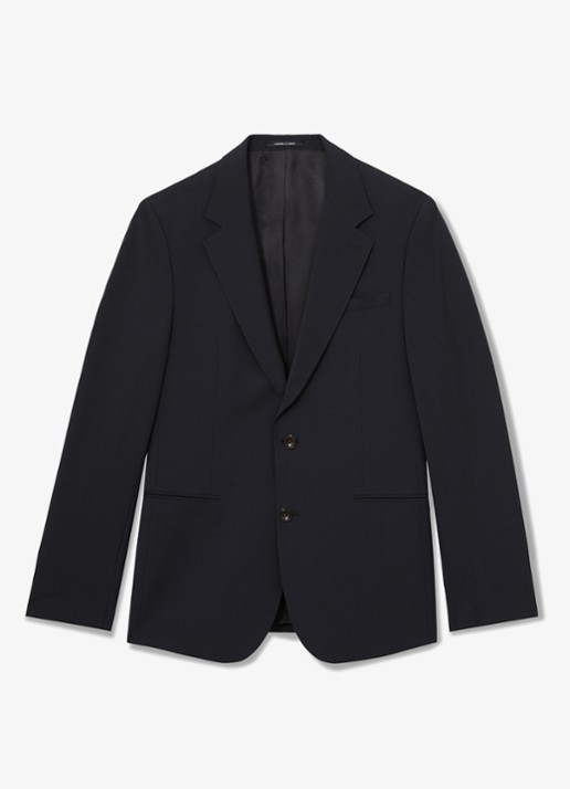 Reiss Promise slim fit colbert in wolblend - voorkant 3 donkerblauw