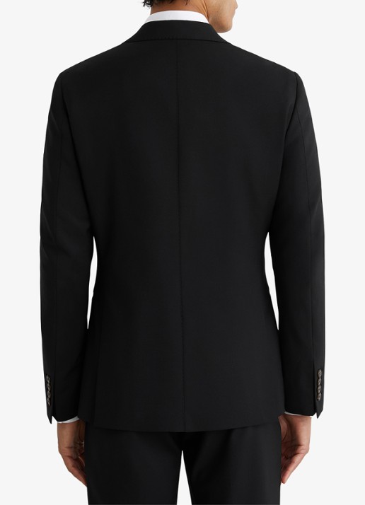 Reiss Promise slim fit colbert in wolblend - achterkant 3 zwart