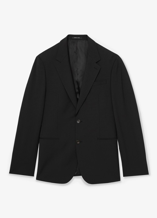 Reiss Promise slim fit colbert in wolblend - voorkant zwart