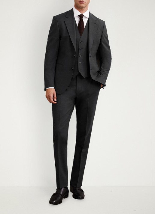 Reiss Promise slim fit colbert in wolblend - detail 3 grijs