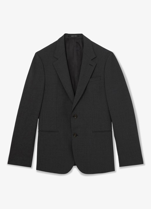 Reiss Promise slim fit colbert in wolblend - voorkant 6 grijs