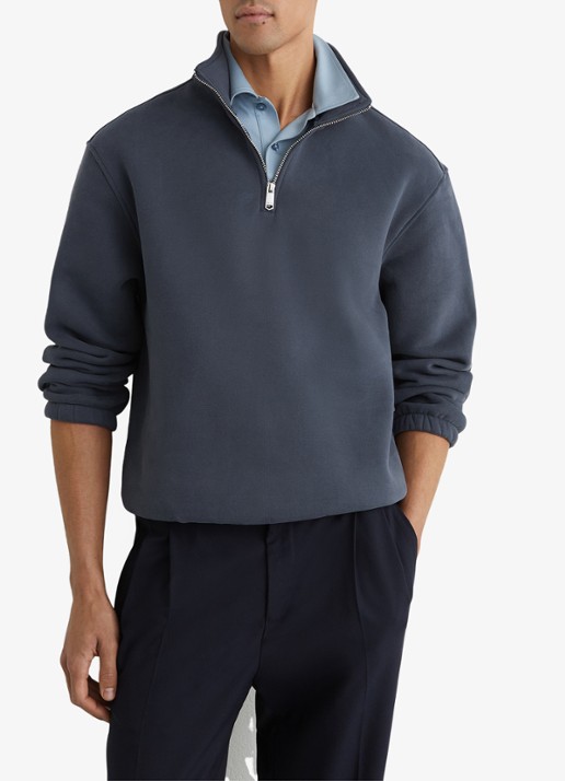 Reiss Quinn sweater met halve rits