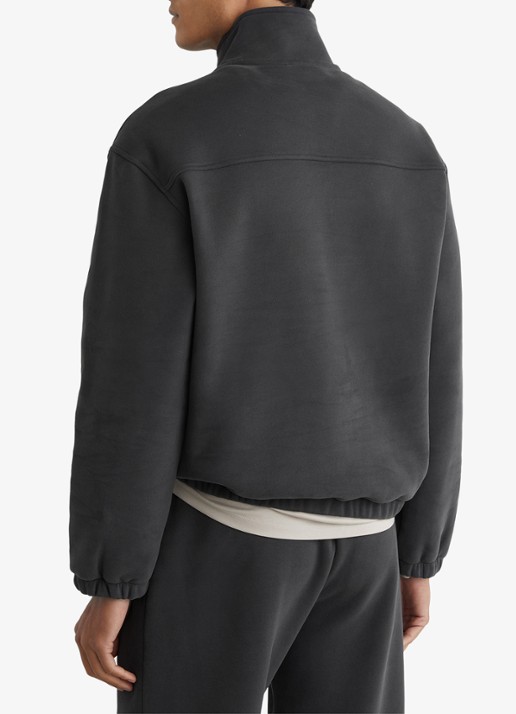Reiss Quinn sweater met halve rits - achterkant zwart