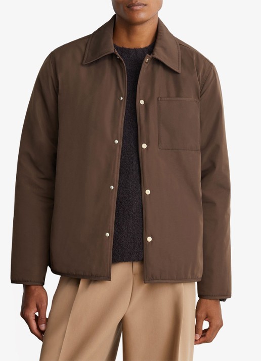 Reiss Raider gewatteerd overshirt met borstzak