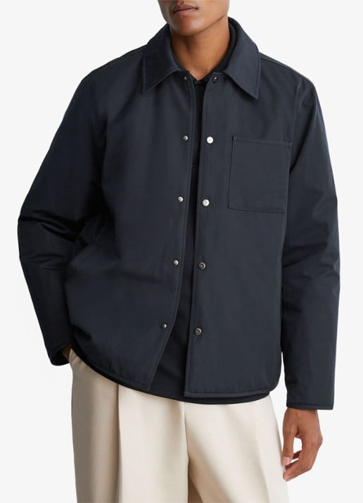 Reiss Raider gewatteerd overshirt met borstzak