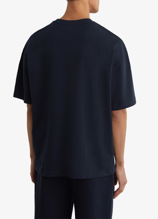 Reiss Rainer T-shirt met borduring - achterkant 6 donkerblauw
