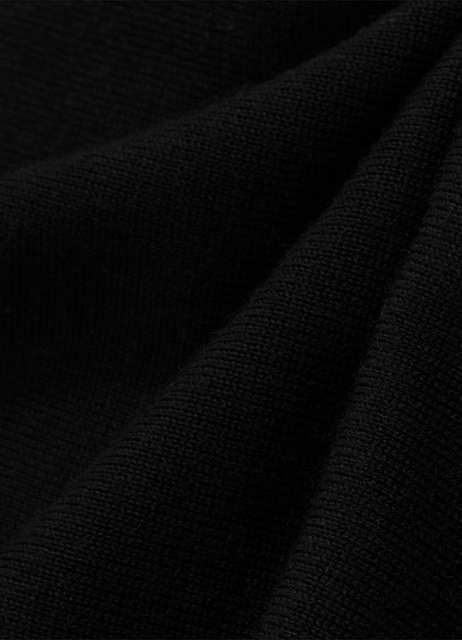 Reiss Regular fit fijngebreide polo van wol - detail 3 black / zwart