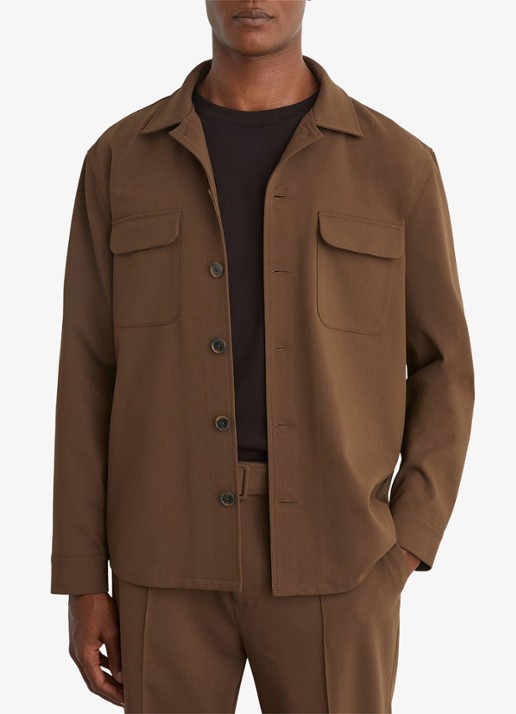 Reiss Regular fit overshirt met borstzak