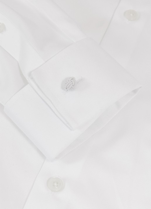 Reiss Remote slim fit overhemd met dubbele manchet - detail 4 white / wit