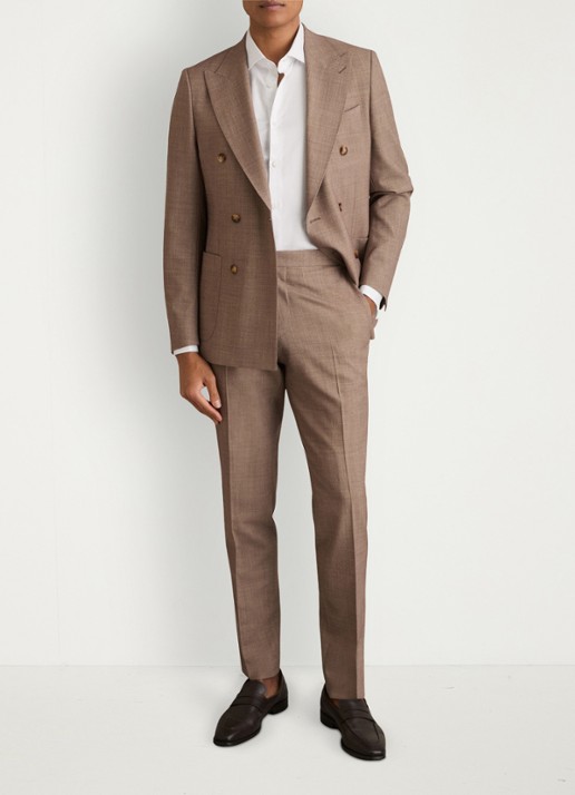 Reiss Remote slim fit overhemd met dubbele manchet - voorkant 2 white / wit