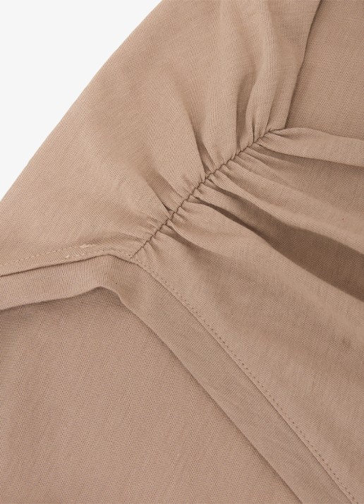 Reiss Renee top met V-hals - detail 5 beige