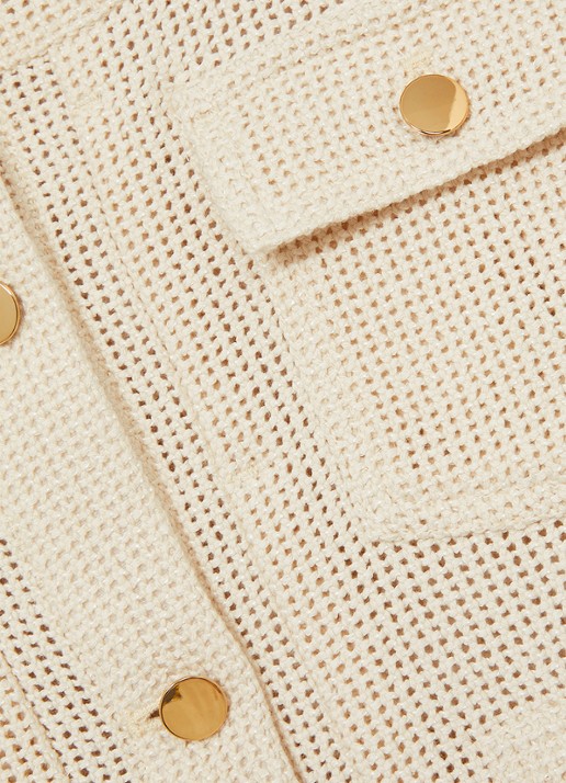 Reiss Renzo jack met structuur - detail 5 creme