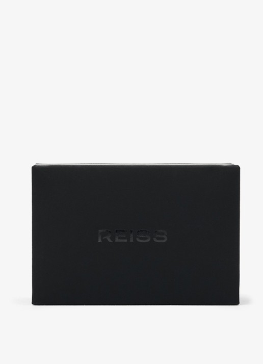 Reiss Ripley manchetknopen met logo - detail 5 zilver