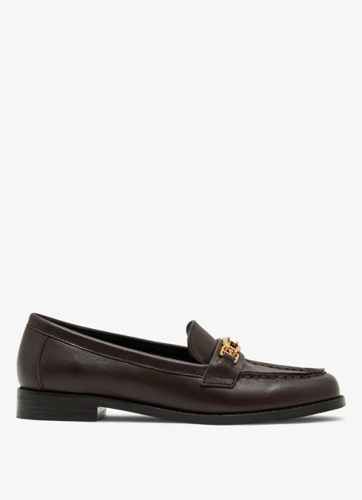 Reiss RITA Leather Hardware-Detail Loafers