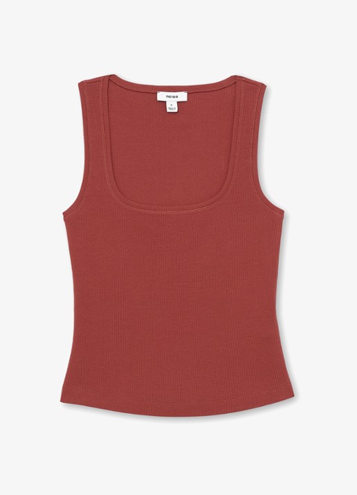 Reiss Riva tanktop met stretch - voorkant 2 rood