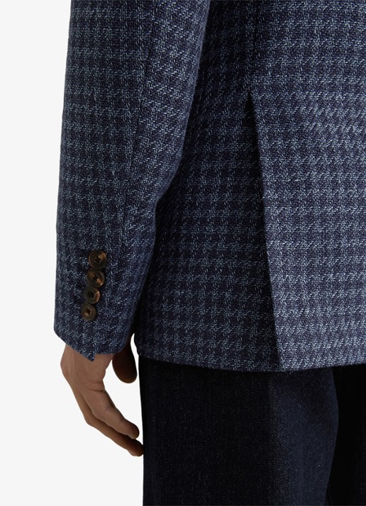 Reiss Romana regular fit colbert in wolblend - detail 4 navy / blauw