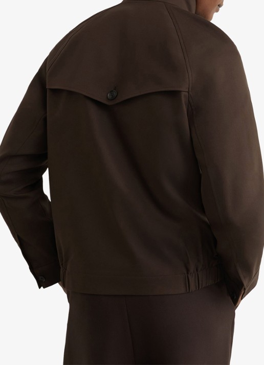 Reiss Romano jack met klepzakken - achterkant 7 donkerbruin