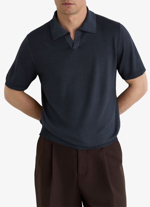 Reiss Rook regular fit polo met structuur