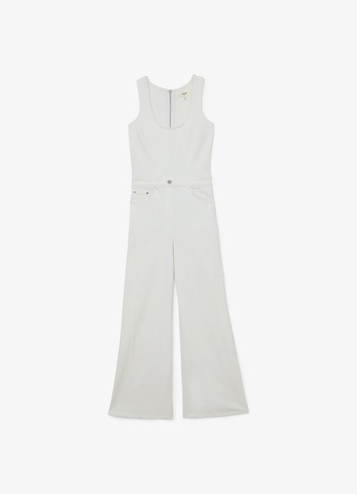 Reiss Rose wide fit jumpsuit van denim