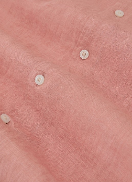 Reiss Ruban regular fit overhemd van linnen - detail 4 oudroze