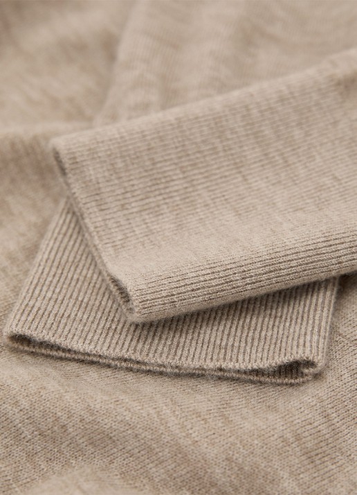 Reiss Sadie fijngebreide pullover in merino wolblend - detail 4 beige