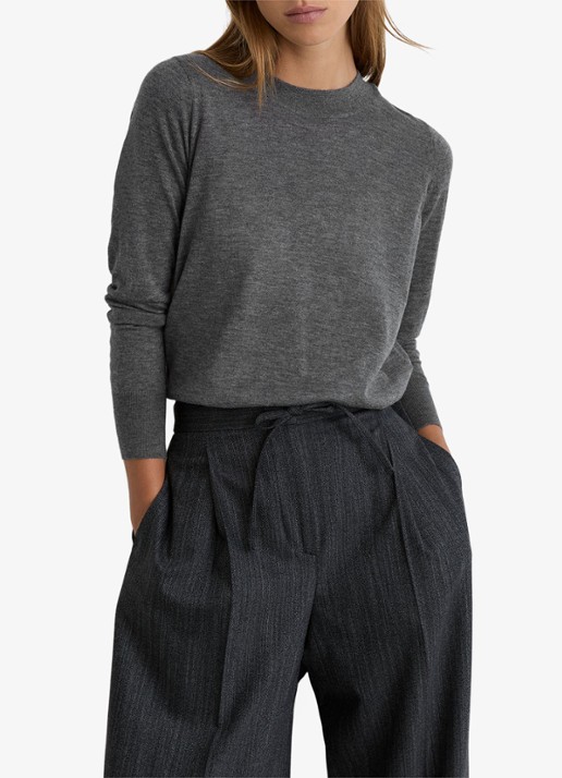 Reiss Sadie fijngebreide pullover in merino wolblend