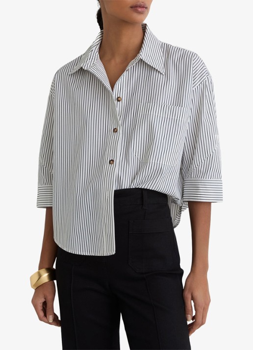 Reiss Saoirse blouse met streepprint