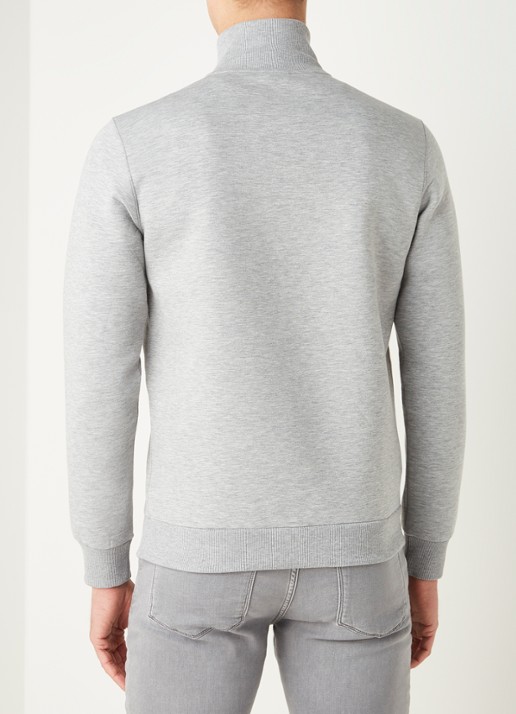 Reiss Sebastian pullover met col en halve rits - achterkant undefined