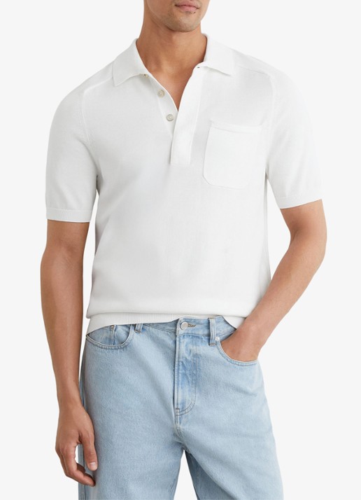 Reiss Selkirk regyular fit polo met borstzak