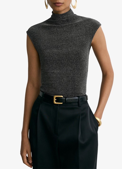 Reiss Seranne top met lurex
