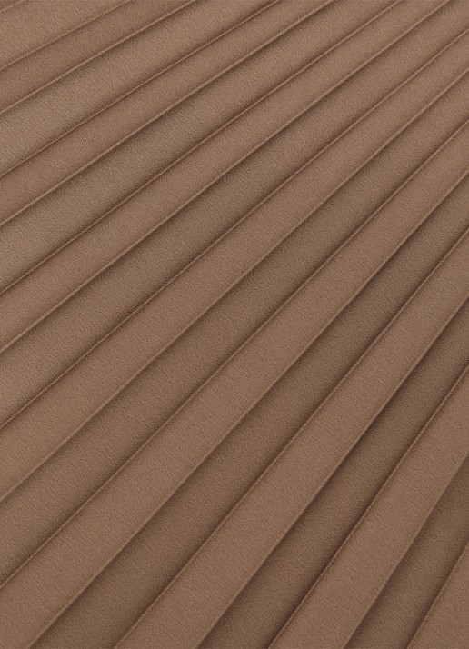 Reiss Seren midi rok met plissé - detail 5 camel
