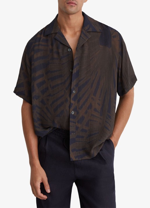 Reiss Shindora regular fit overhemd met grafische print