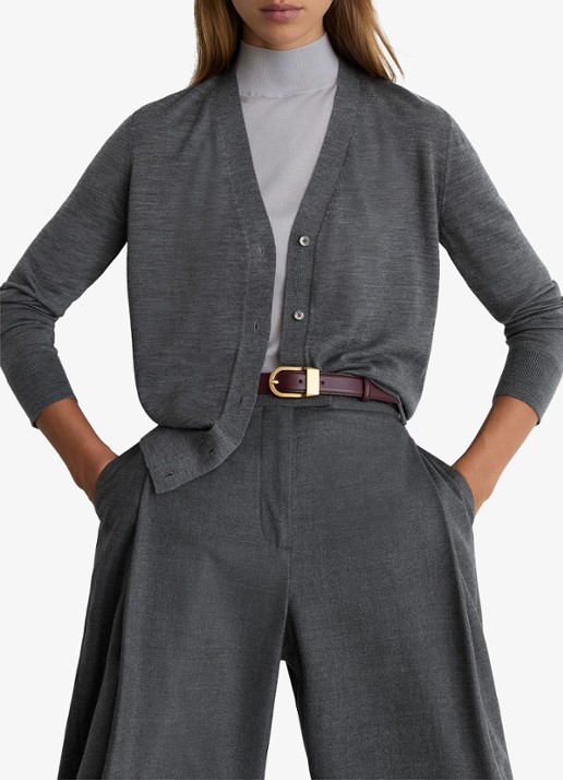Reiss Simi fijngebreid vest van merino wol