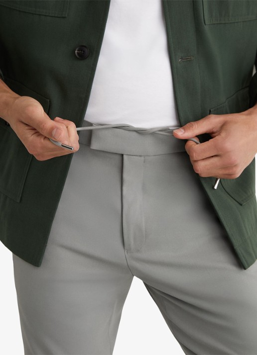 Reiss Slim fit pantalon met steekzakken - detail 5 grijs