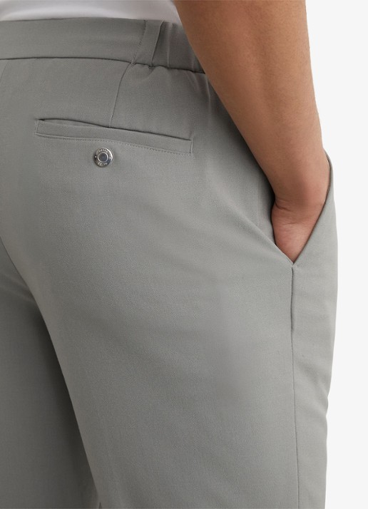 Reiss Slim fit pantalon met steekzakken - detail 6 grijs