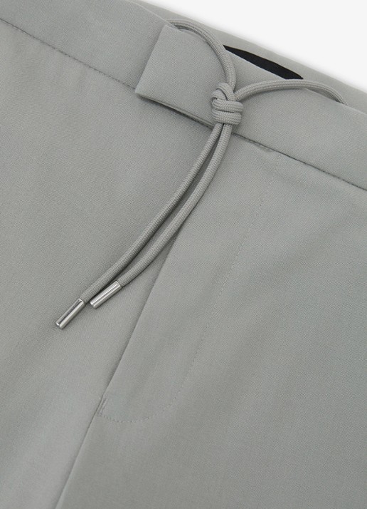 Reiss Slim fit pantalon met steekzakken - detail 7 grijs
