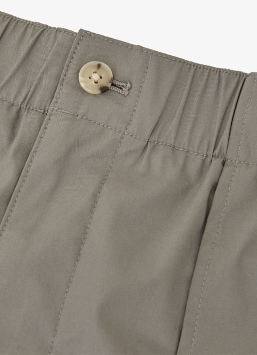 Reiss SNAP Cotton-Blend Lightweight Tapered Trousers - detail 4 olijfgroen
