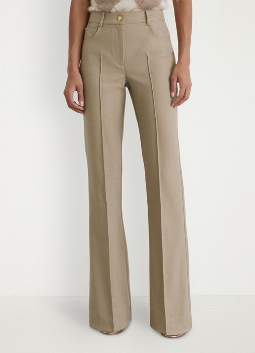 Reiss Sofia high waist flared fit broek met steekzakken