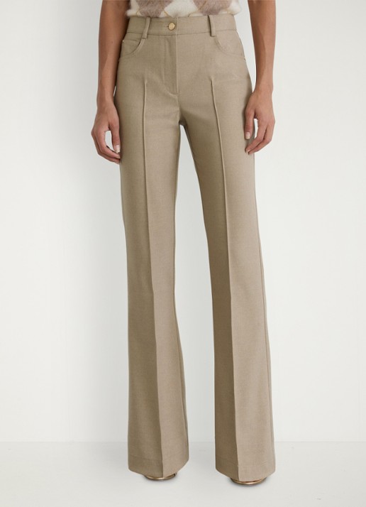 Reiss Sofia high waist flared fit pantalon met steekzakken